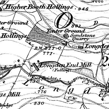 Longden End 1850s map