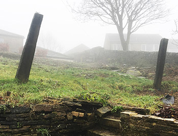 Stone posts at Stainland