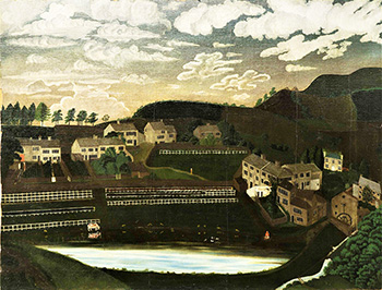 'Steps near Honley' painted by Thomas Beaumont, 20 July 1829